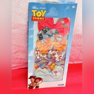 New Toy Story 7 Metal Hair Clips. Box Torn On Back New Never Used.